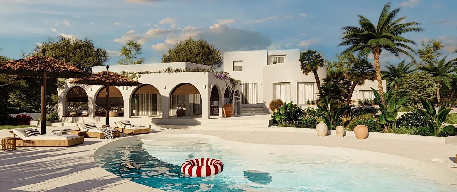 LUXURY HOME COSTA BLACA WITH RED FLOAT POOL CROP